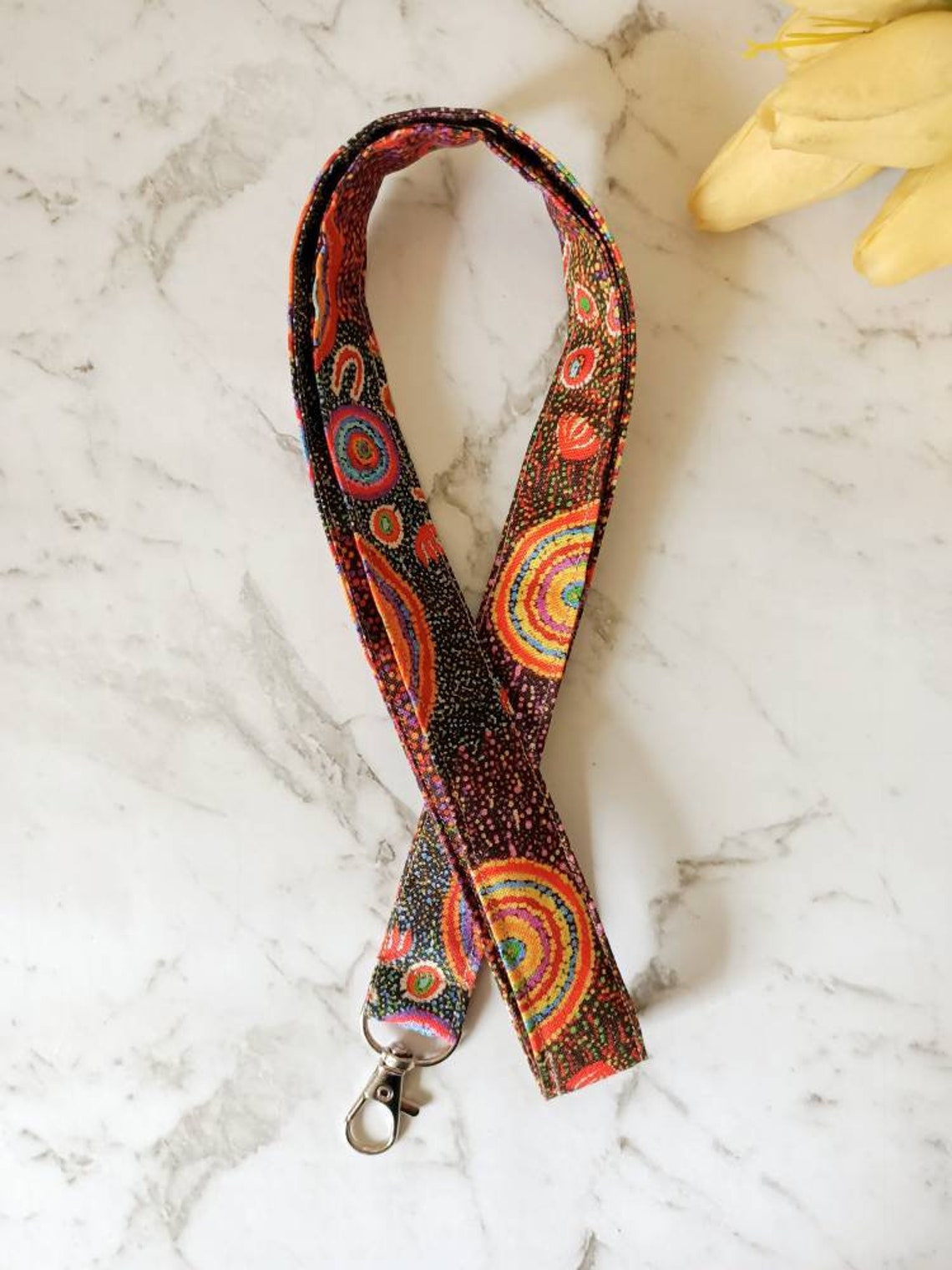 Aboriginal Dot Art Lanyard Indigenous Warlukurlangu Ruth - Etsy Australia