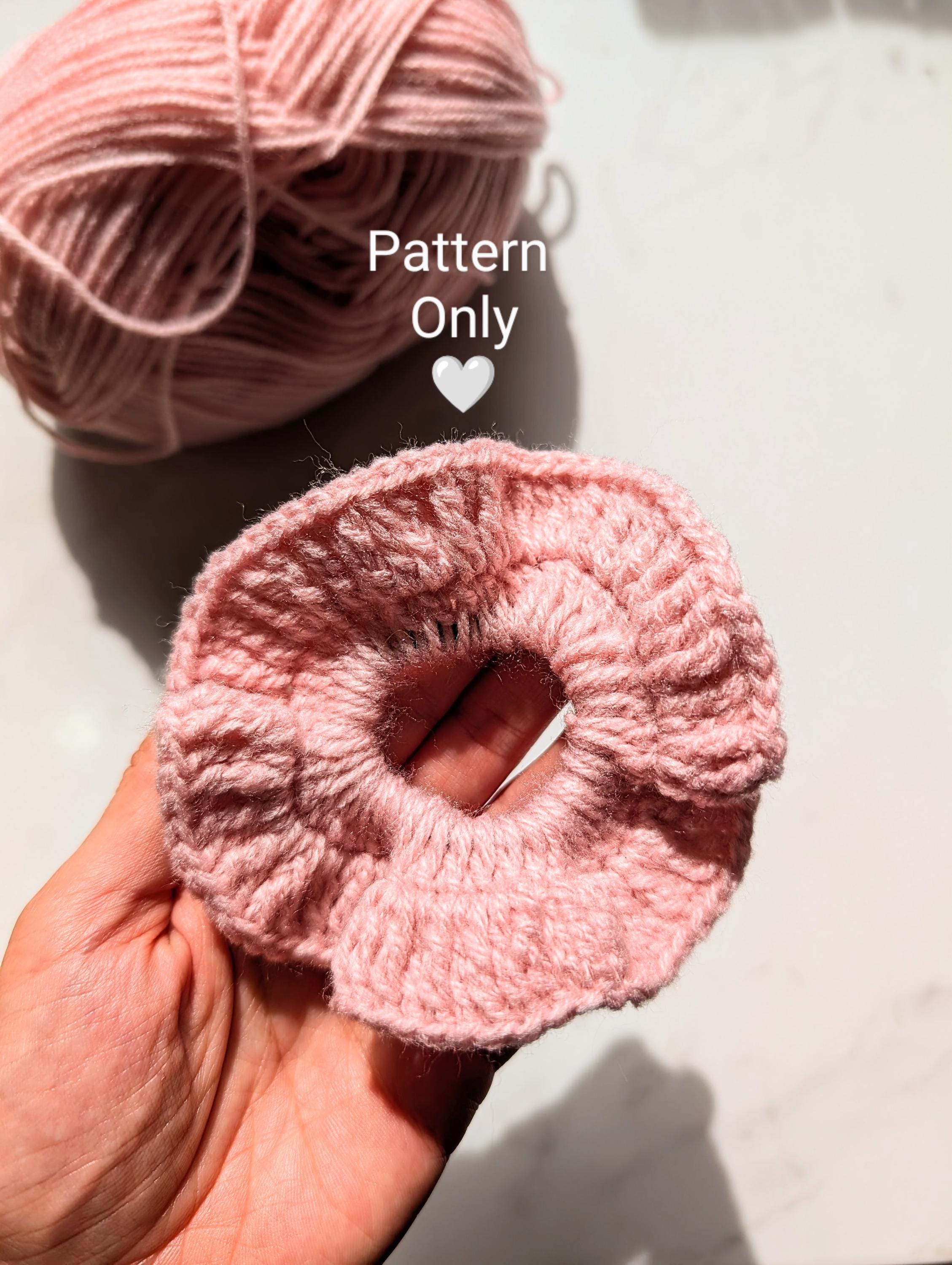 Crochet scrunchie pattern -digital PDF crochet pattern..