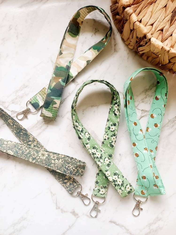 Breakaway Teacher Lanyard, Sage Green Floral Lanyard For Badge - Yahoo  Shopping