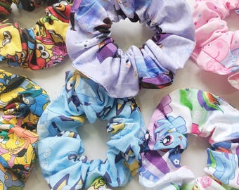 Charakter Cartoon Haargummi - Kinder / Erwachsene Haargummi elastisches Zubehör Scrunchy, handgefertigt in Brisbane Australien