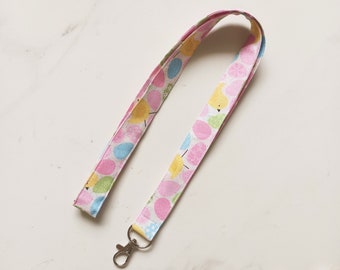 Ostern Schlüsselband - Ostereier Stoff Hals Schlüsselband ID Abzeichen Schlüsselhalter - Nurse Lehrer Lanyard - Handgemacht in Brisbane Australien