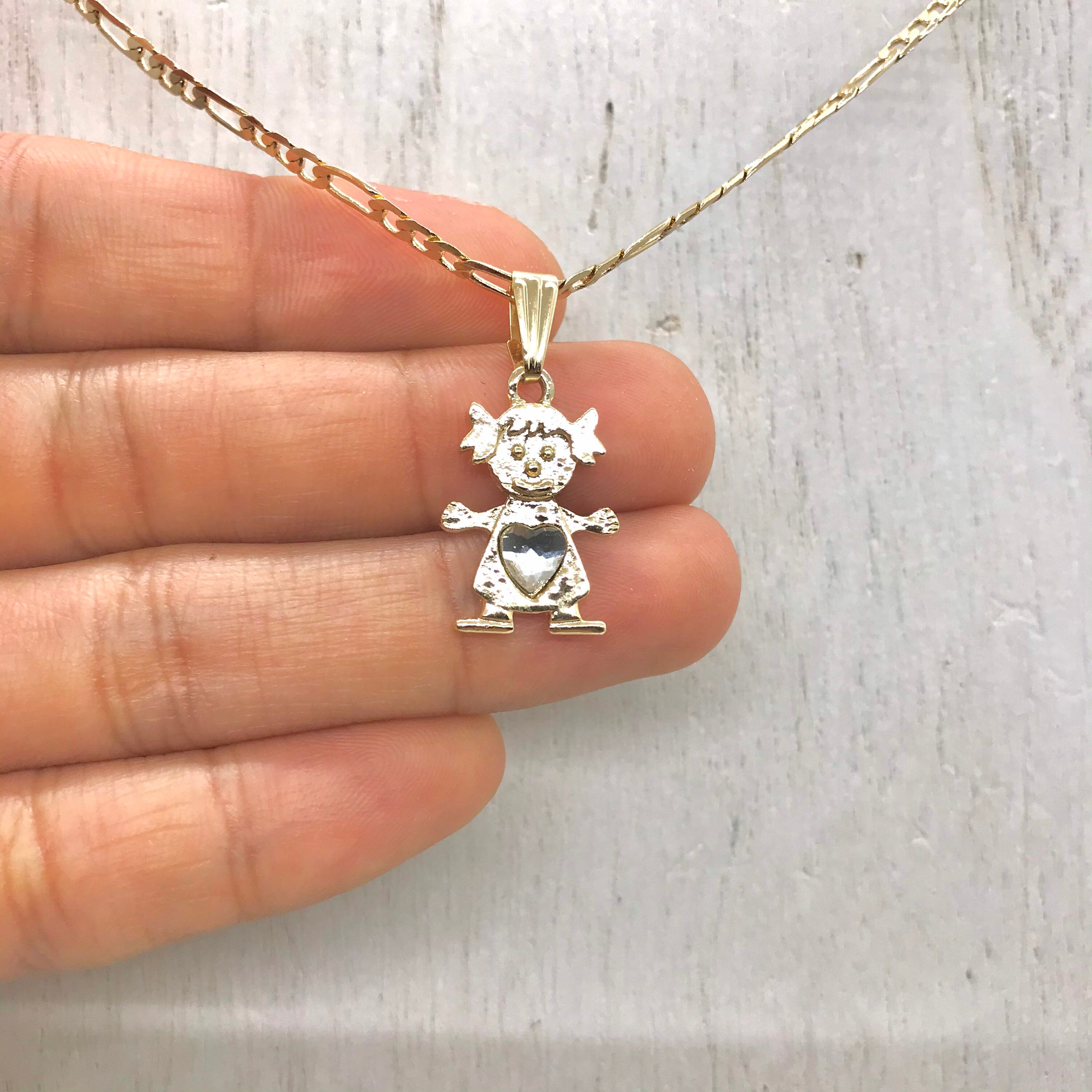 18K Gold Plated Little Boy Pendant Boy Charm Pendant Gold Etsy