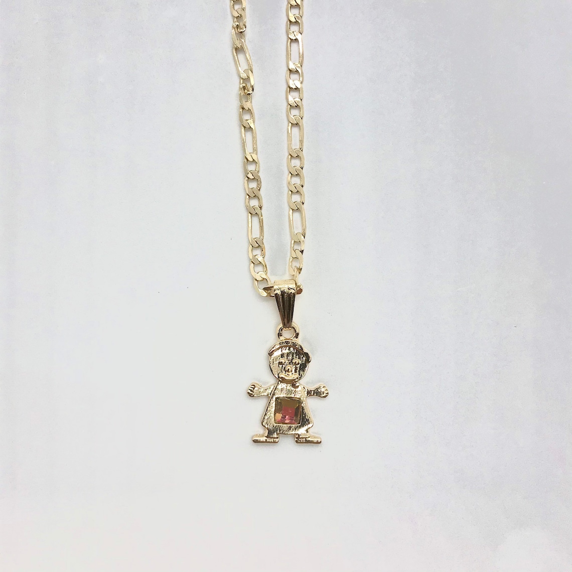 18K Gold Plated Little Boy Pendant Boy Charm Pendant Gold Etsy.de