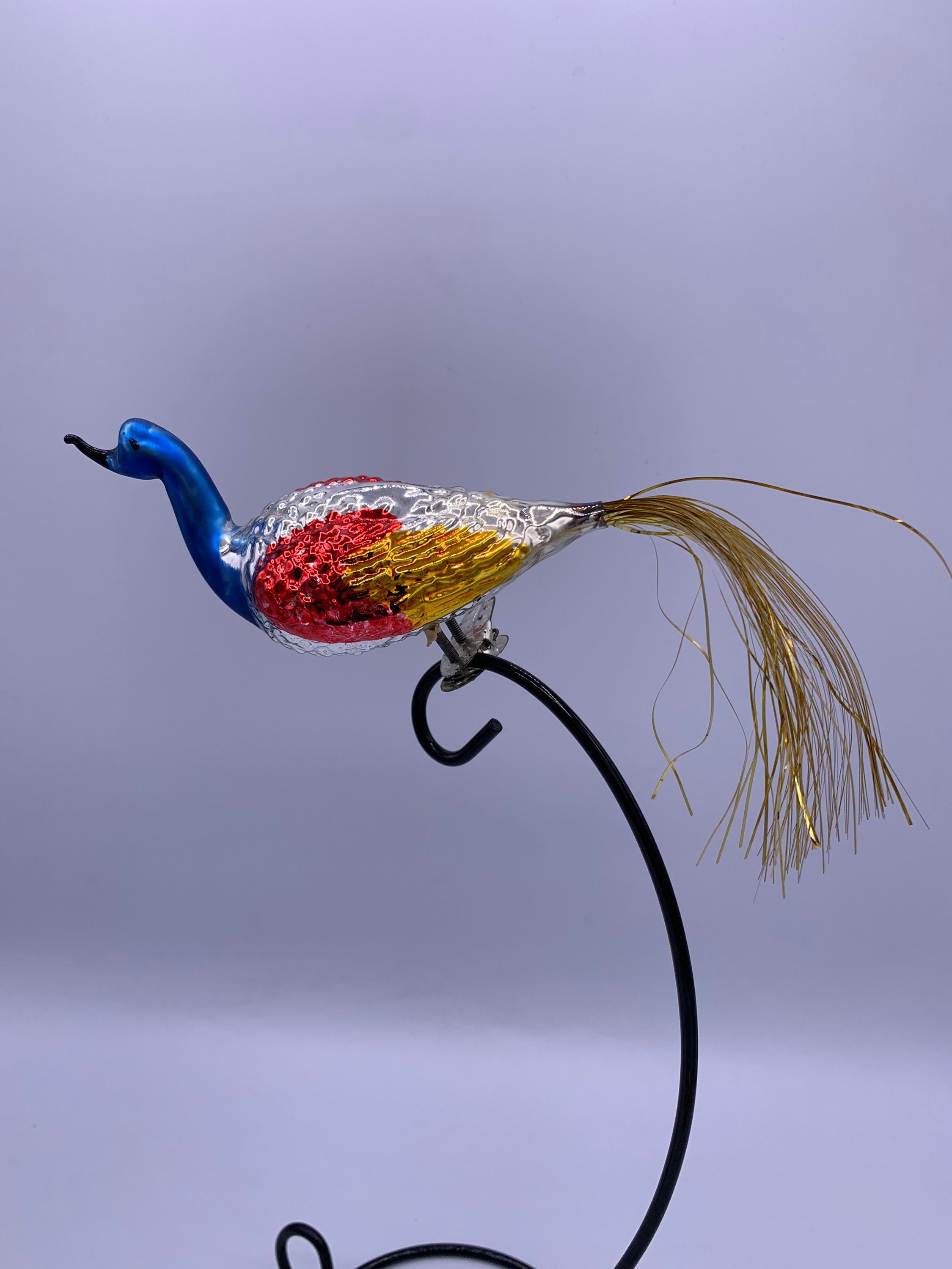 Vintage German Blown Glass Bird Clip on Christmas Ornaments Etsy