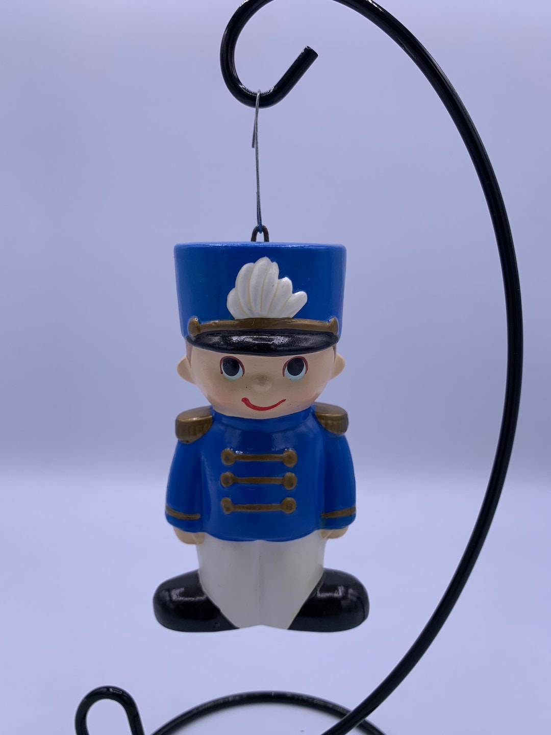 Vintage Chalkware Soldier Boy Christmas Ornament Wolin Japan Etsy