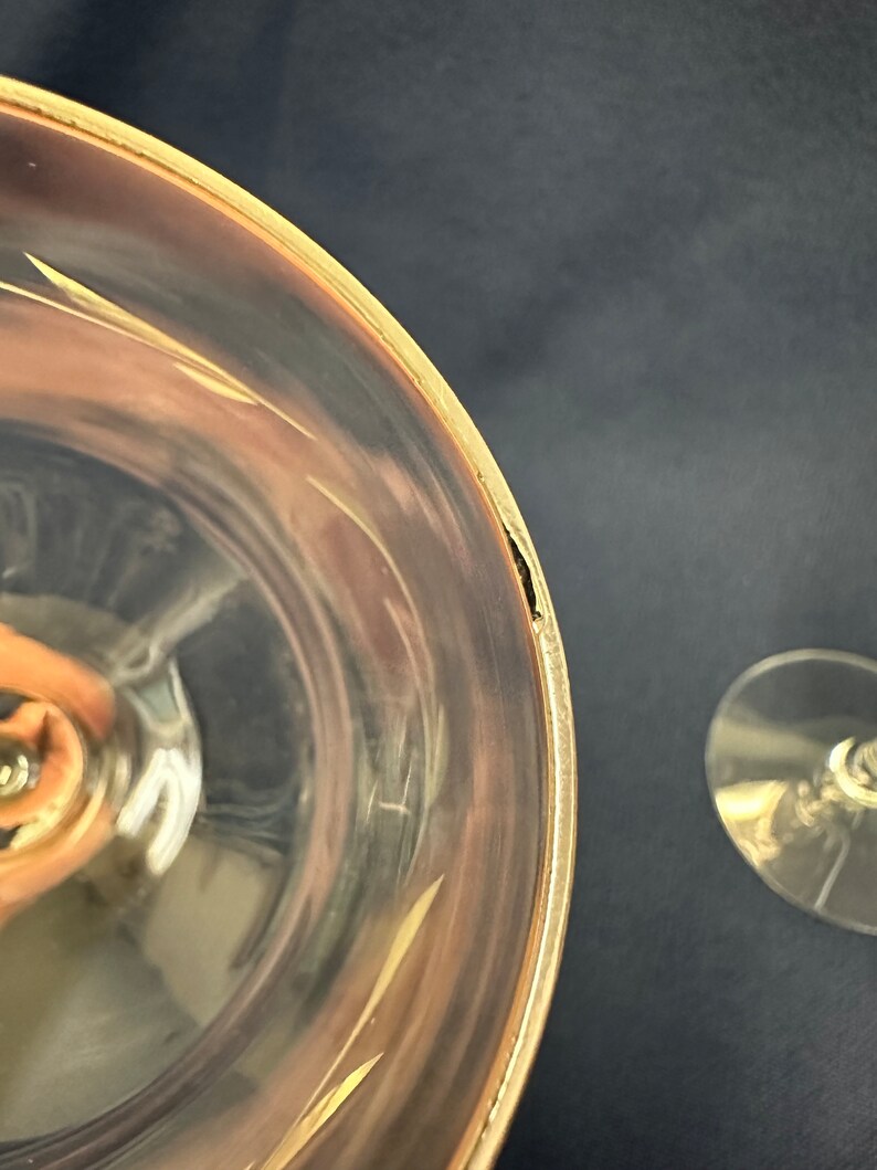 Vintage Silver Rim Crystal Wine Glasses, Leaf Etched, Set of 2 - Etsy