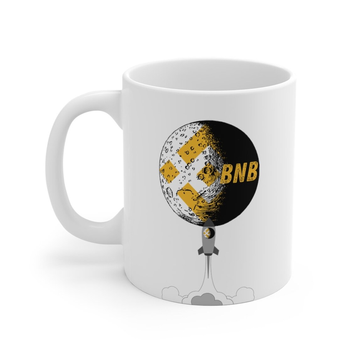 BNB Moon Mug Rocket Mug Bitcoin Mug Satoshi Nakamoto | Etsy
