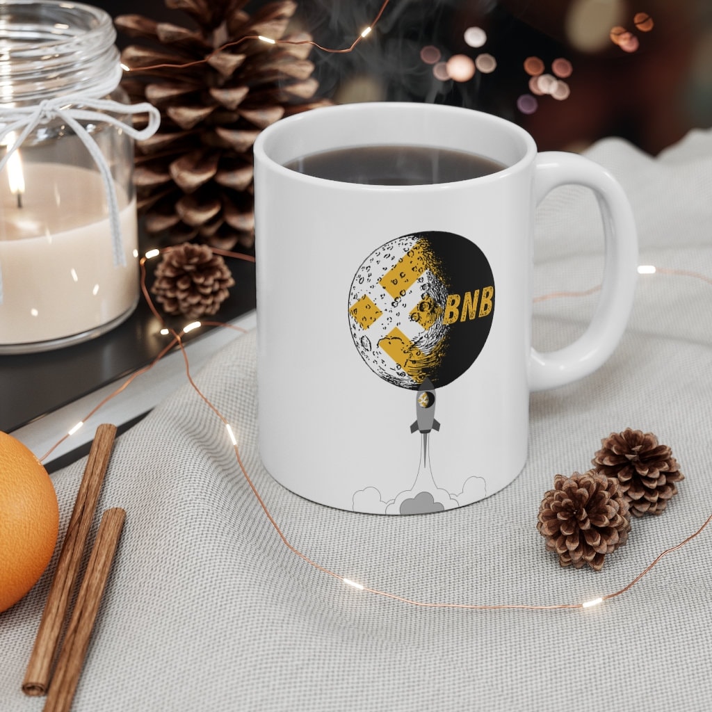 BNB Moon Mug Rocket Mug Bitcoin Mug Satoshi Nakamoto | Etsy