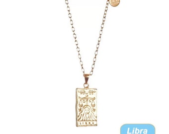 14k gold plated, zodiac charm chain