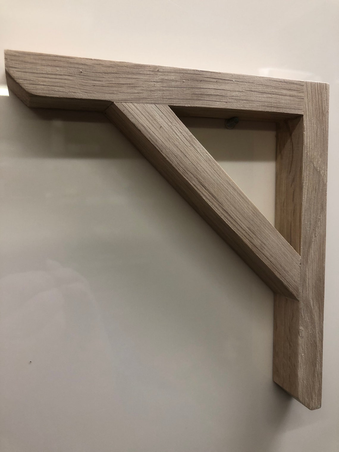 Kiln Dried Flush Fitting Oak Gallows Bracket Large Etsy UK