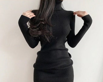 Long Sleeve Mini Dress - Etsy