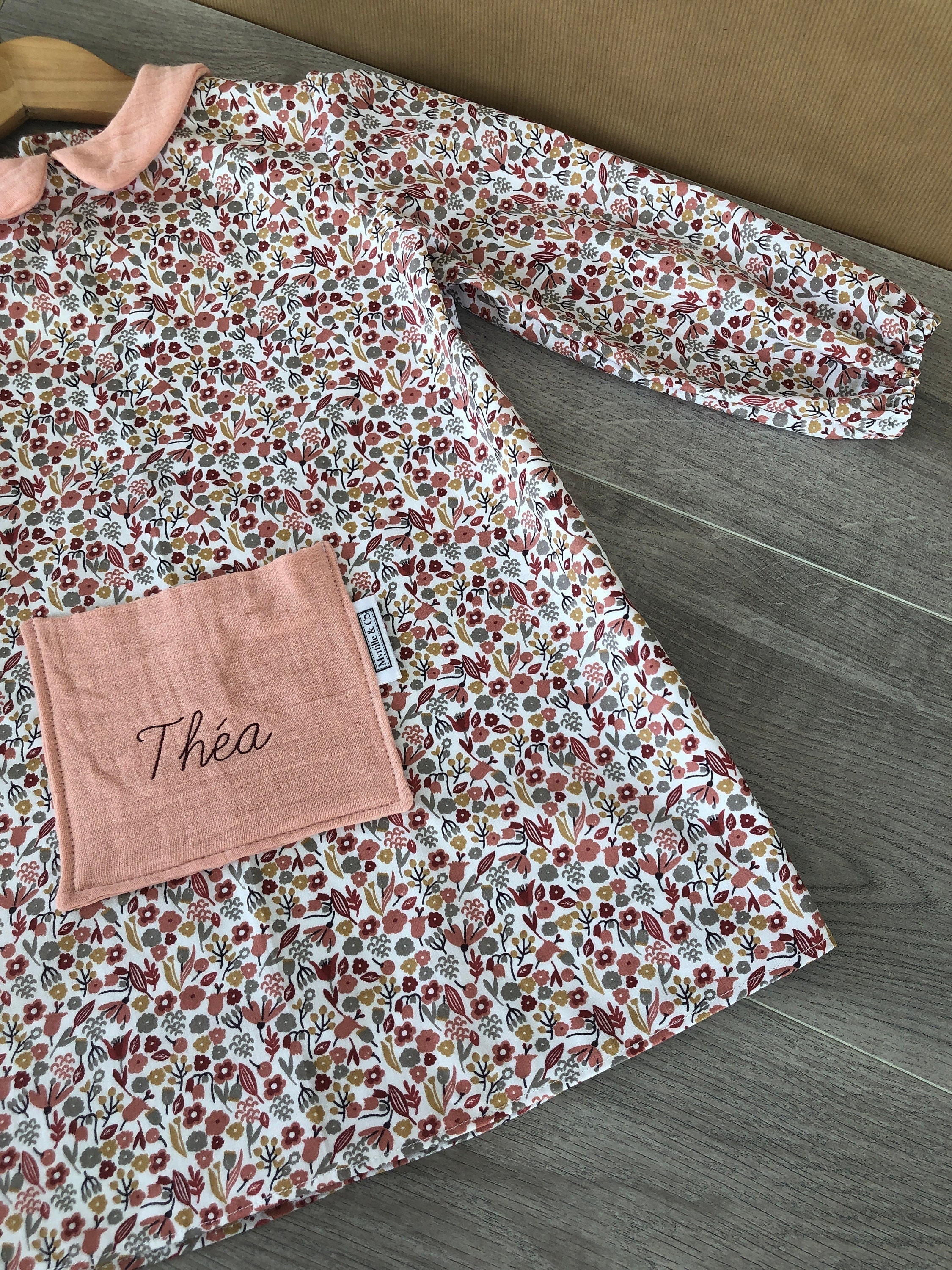 Blouse d'école Maternelle Personnalisable Pour Enfant