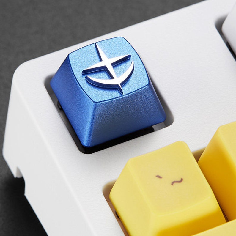 SUNRISE GUNDAM Aluminum Alloy Metal Mechanical Keyboard Metal Keycap SET of 4
