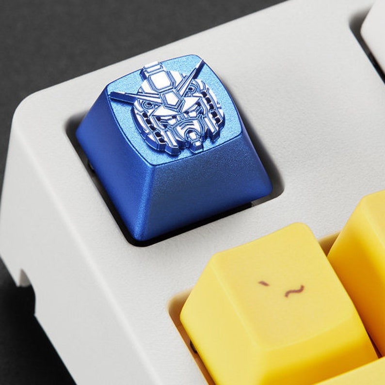 SUNRISE GUNDAM Aluminum Alloy Metal Mechanical Keyboard Metal Keycap SET of 4