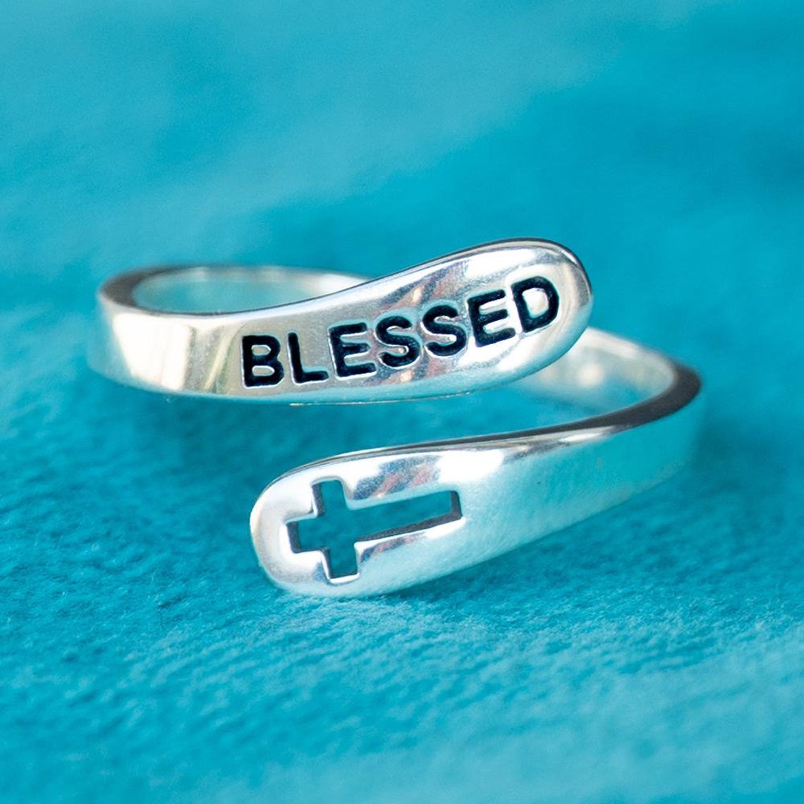 925 Sterling Silver Blessed Ring Blessed Christian Jewelry Etsy