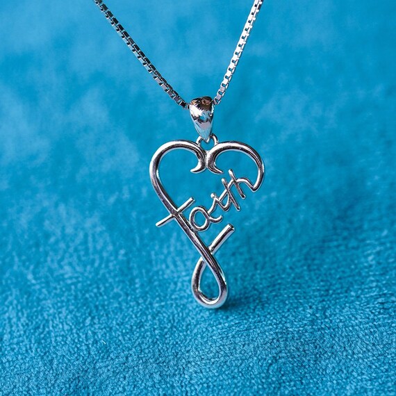 Faith \u0026 Heart Necklace Faith Pendant 