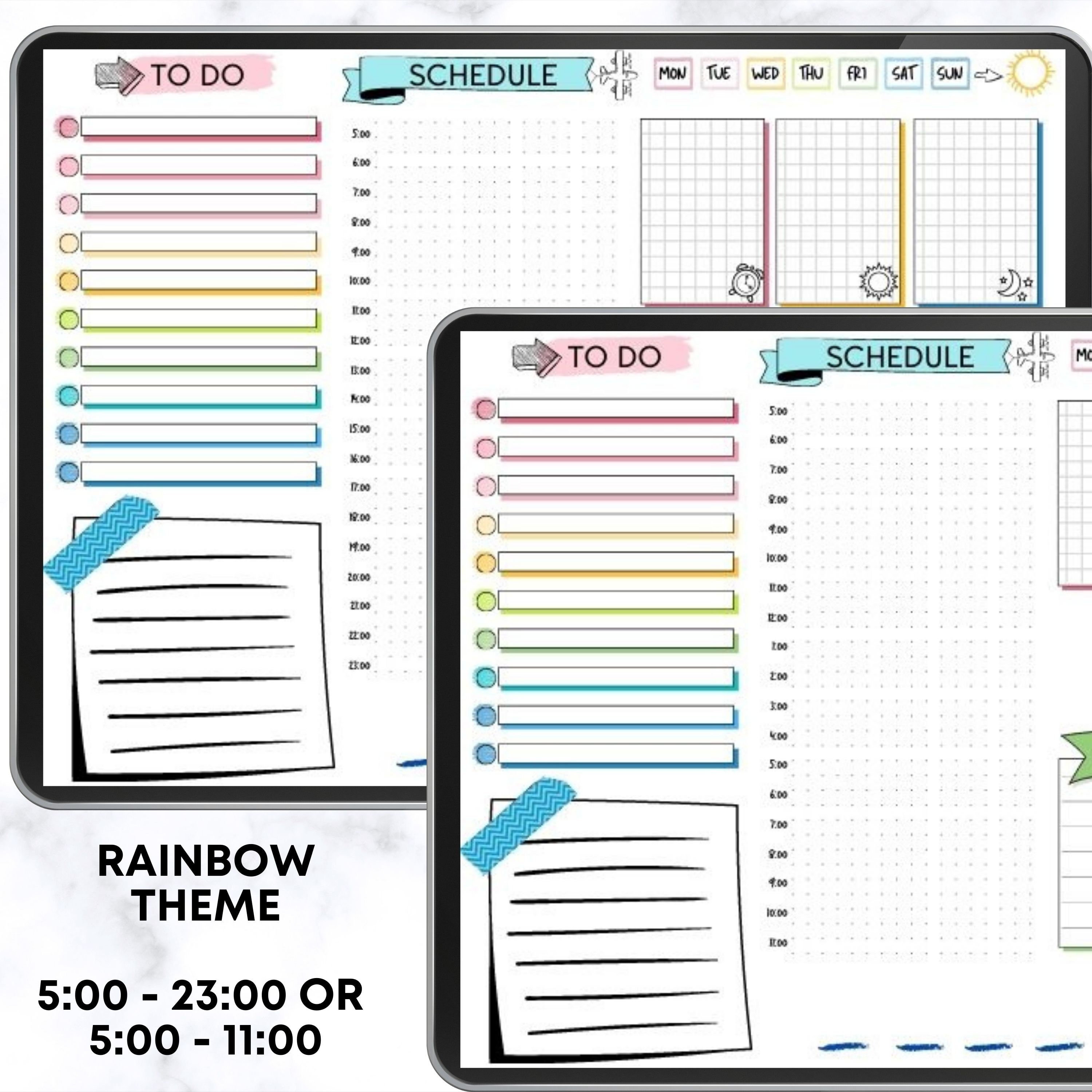 Digital Bullet Journal Template Free