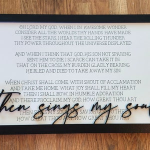 SVG -- How Great Thou Art Farmhouse Sign -- Classic Hymn -- SVG Laser Cut File