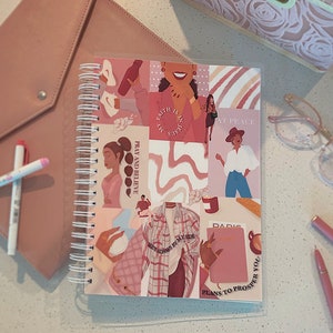 Travel Pink Girly Aesthetics Notebook - Christian | Grace - The Shop | Handmade Gifts