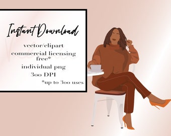 Kaffee PNG Clipart: Kommerzieller & persönlicher Gebrauch (Digitaler Download)