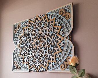 Wooden Mandala Wall Decor, Mandala Wall Art,Wall Decor, Lazer Cut Wooden Mandala, Wall Art Mandala, House Gift, Spirutial Wall Decor