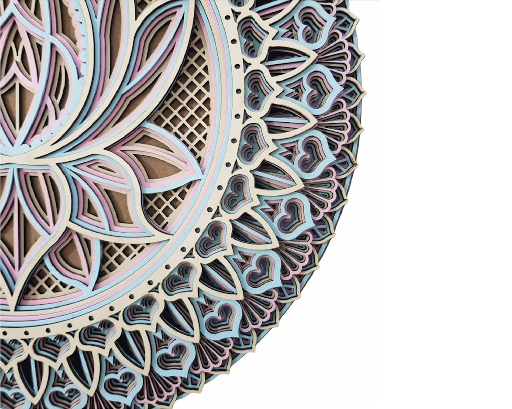 Lotus Flower Wooden Mandala Mandala Wall Art Wall Decor Etsy Canada