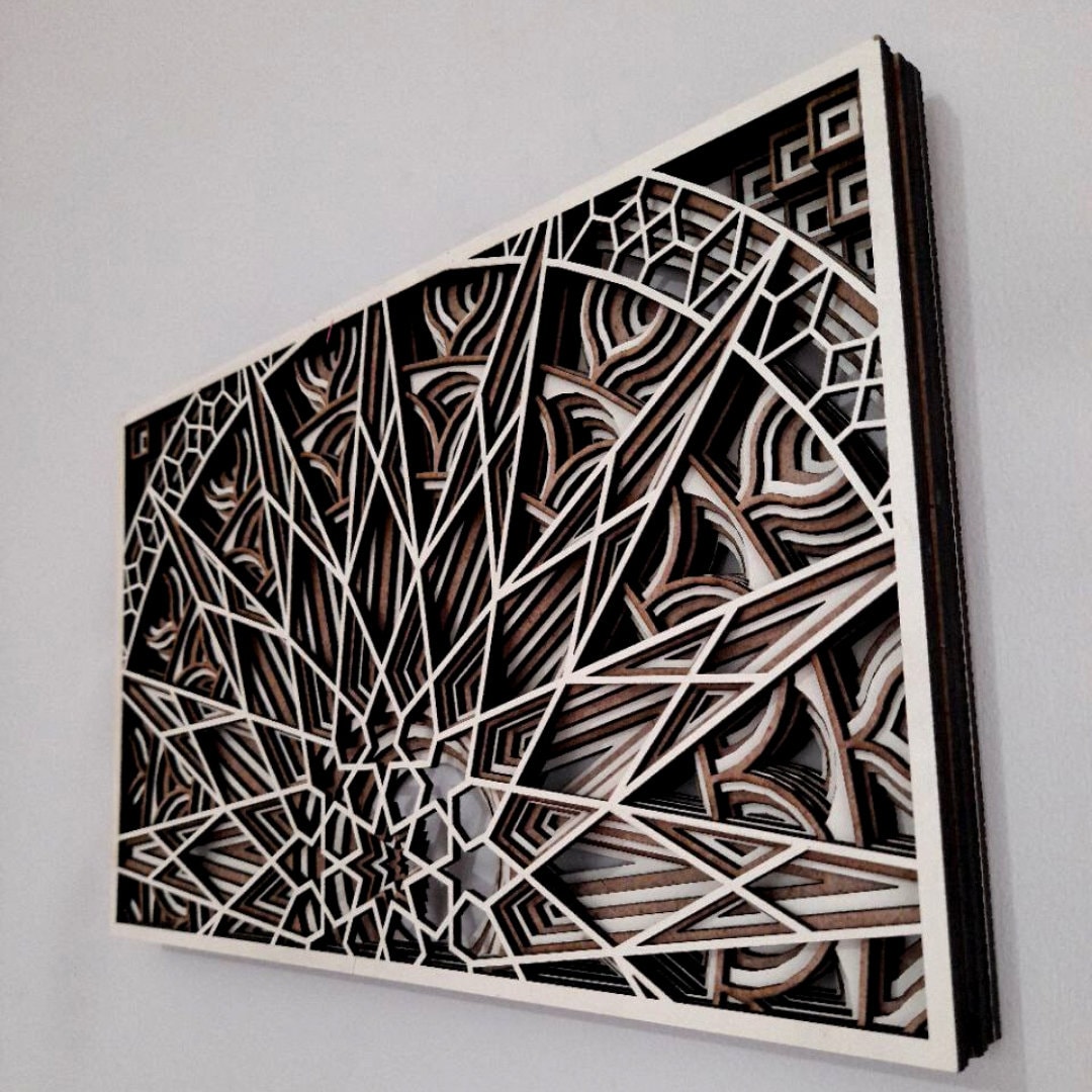 Natural Wooden Wall Decor With Seljuk Motifs Historical Art Etsy