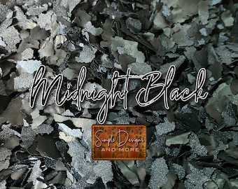 Midnight Black Screen Print Confetti: Garment Decoration Sprinkles