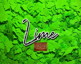 Lime Screen Print Confetti: Garment Decoration Sprinkles