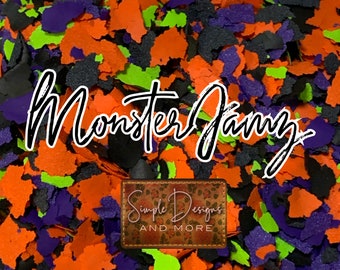 Monster Jamz Screen Print Confetti: Garment Decoration Sprinkles