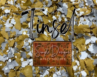 Tinsel Confetti Screen Print: Garment Decoration Sprinkles