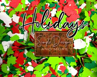 Holidays Screen Print Confetti: Garment Decoration Sprinkles