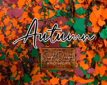 Autumn Screen Print Confetti: Garment Decoration Sprinkles