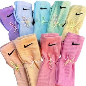 Hand-Dyed Nike Socks | colour | 1 pair | Pastel Perwinkle