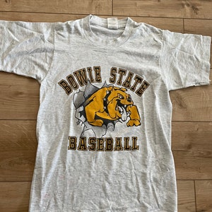 Vintage 1996 Bowie State T-Shirt. Single Stitched. Bull Dog