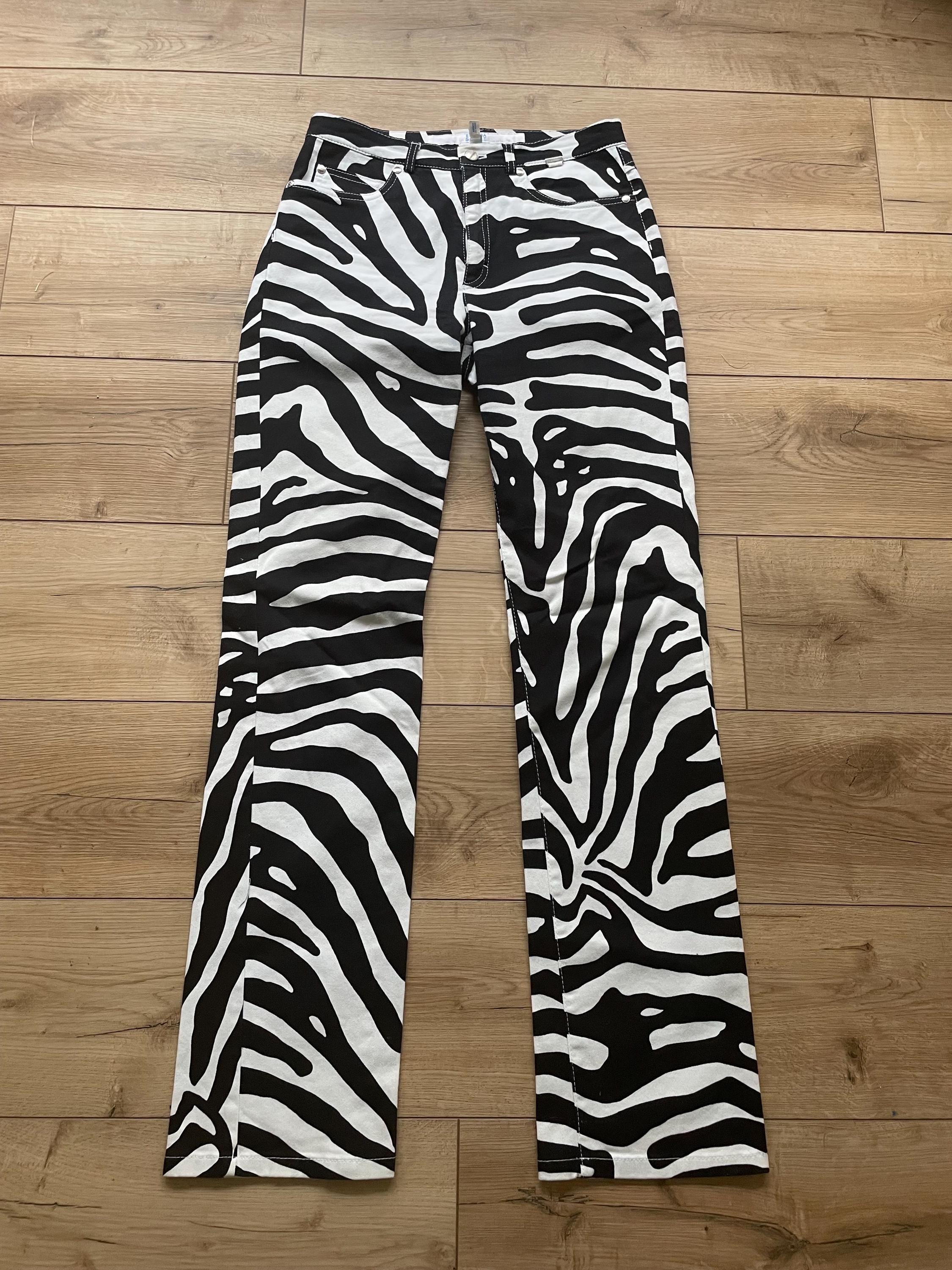 Vintage Zebra Pants - Etsy