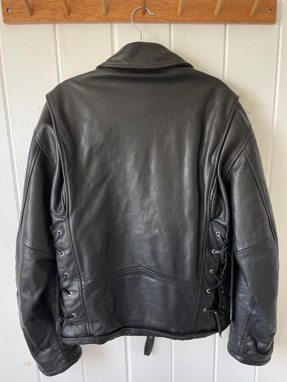 Vintage 80s/90s Leather Moto Biker Jacket | Soft Worn in Leather