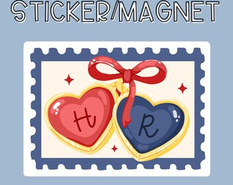 Pegatina e imán de "Acalorada rivalidad", vinilo resistente al agua, programa de hockey, Shane e Ilya, regalo literario para lectores.