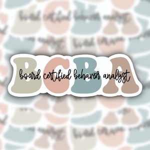 BCBA Sticker, Teacher Planner Sticker, Student Gift Sticker,  classroom sticker, teacher decal, BCBA gift, BCBA planner, special education