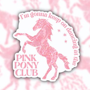 Chappell Roan sticker, Good luck babe sticker, midwest princess sticker, hot to go sticker, femininomenon sticker, pink pony club sticker