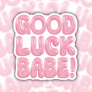 Chappell Roan sticker, Good luck babe sticker, midwest princess sticker, hot to go sticker, femininomenon sticker, pink pony club sticker