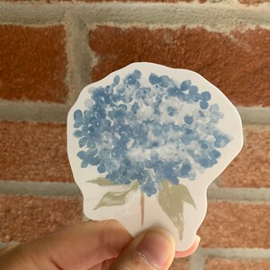 Hydrangea sticker, nature sticker, Neutral Aesthetic, Summer Aesthetic, Boho Sticker, Cottagecore Stickers, wildflower stickers, line art image 3
