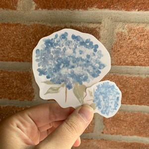 Hydrangea sticker, nature sticker, Neutral Aesthetic, Summer Aesthetic, Boho Sticker, Cottagecore Stickers, wildflower stickers, line art image 2