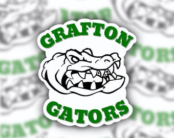 Calcomanía de Grafton, Massachusetts, Grafton, MA, Massachusetts central, compra local, compra en tiendas pequeñas, Shrewsbury, MA, Worcester, MA, Millbury masshole