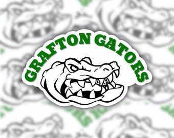 Calcomanía de Grafton, Massachusetts, Grafton, MA, Massachusetts central, compra local, compra en tiendas pequeñas, Shrewsbury, MA, Worcester, MA, Millbury masshole