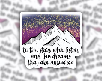Book quote sticker, ACOTAR sticker, Book Stack Sticker, Bookshelf Sticker, Book Lover Sticker, Book Club gift, read Sticker, book nerd gift