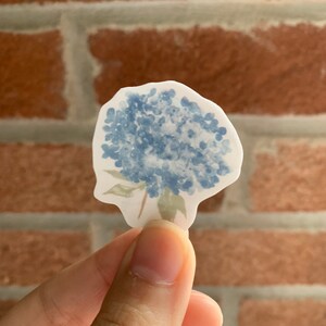 Hydrangea sticker, nature sticker, Neutral Aesthetic, Summer Aesthetic, Boho Sticker, Cottagecore Stickers, wildflower stickers, line art image 4