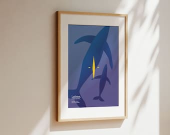 Minimalist landscape digital poster