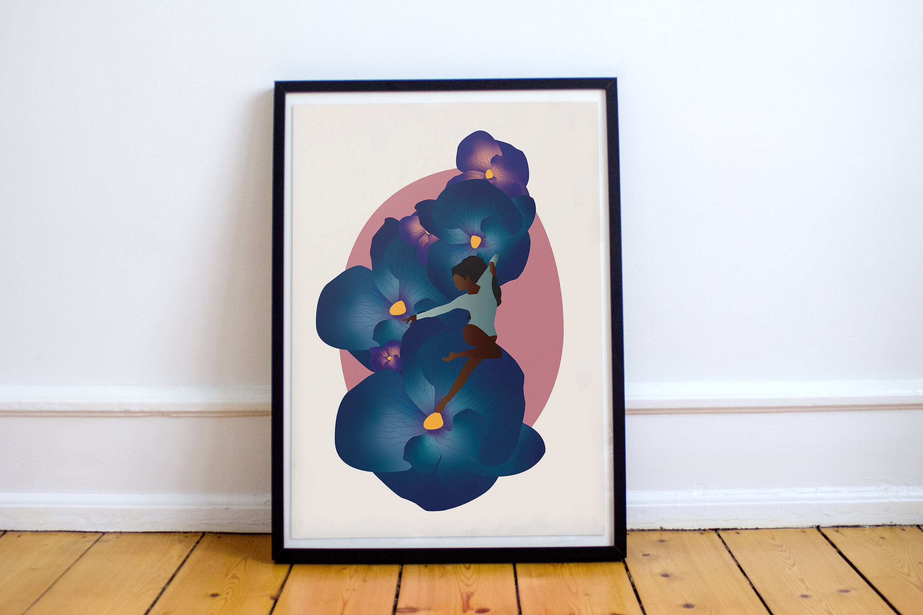 Affiche La Femme Aux Fleurs