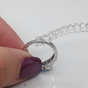 White Gold Filled Womens Ring Guard Adjuster Creates A Custom Fit 